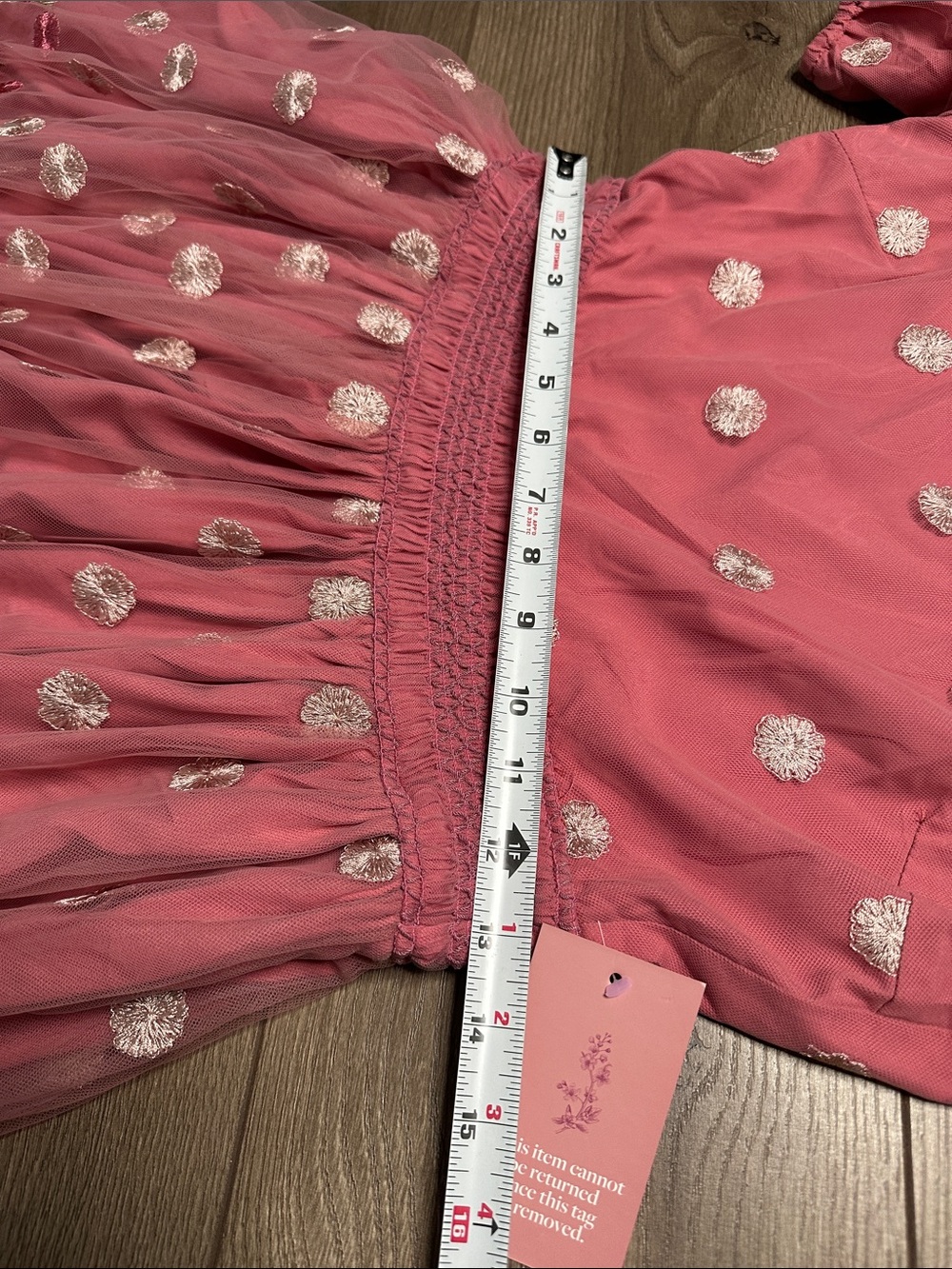 Ivy City Zoey Fairytale Floral Embroidered Garden Party Maxi Dress Pink Small - Picture 14 of 15